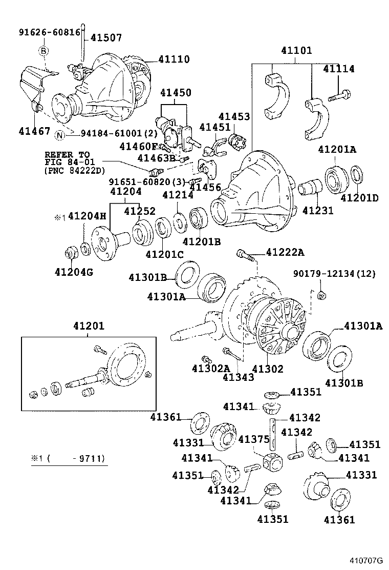 Rear Axle Housing Differential