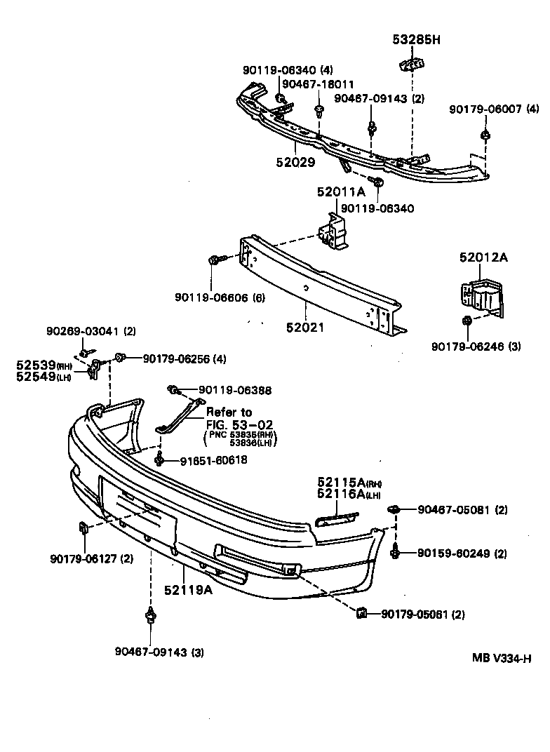 Front Bumper Bumper Stay