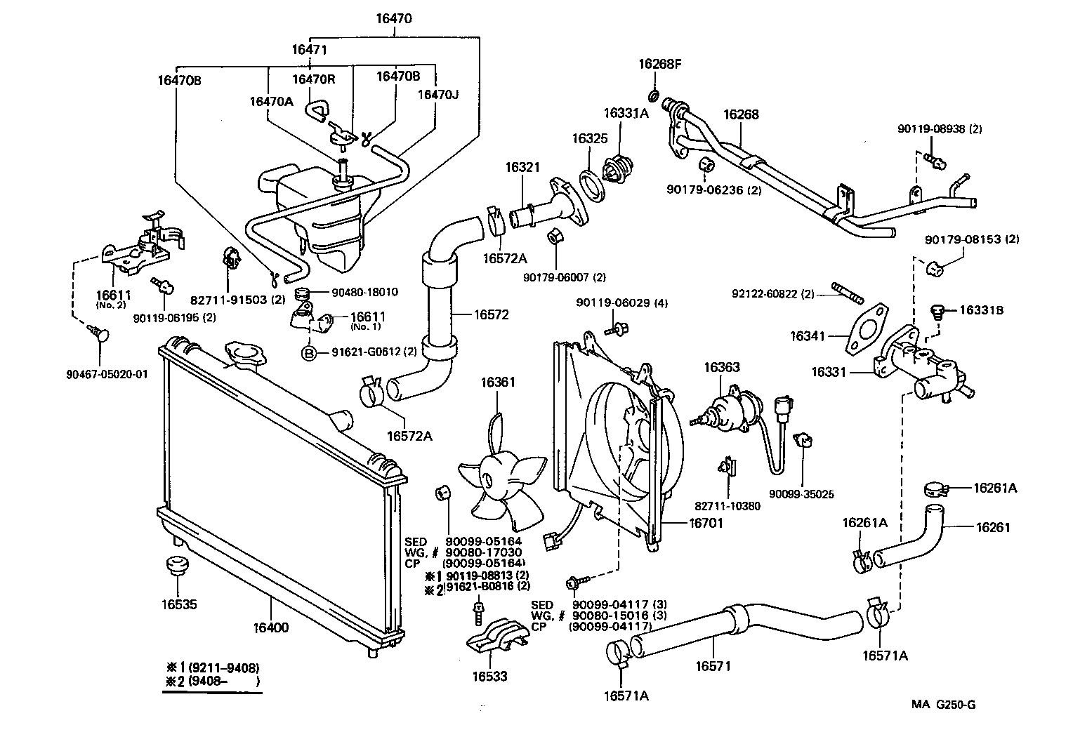 Radiator Water Outlet