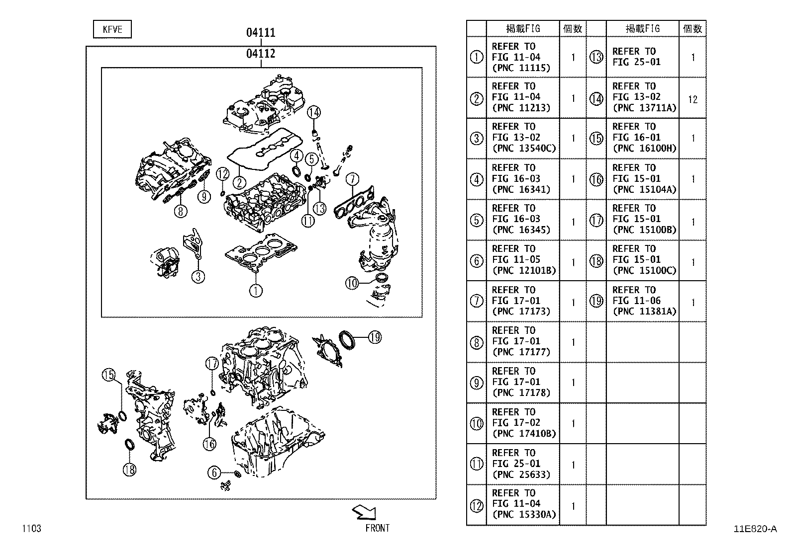 Engine Overhaul Gasket Kit