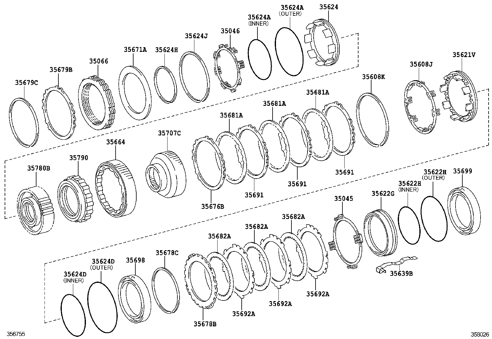 Center Support Planetary Sun Gear