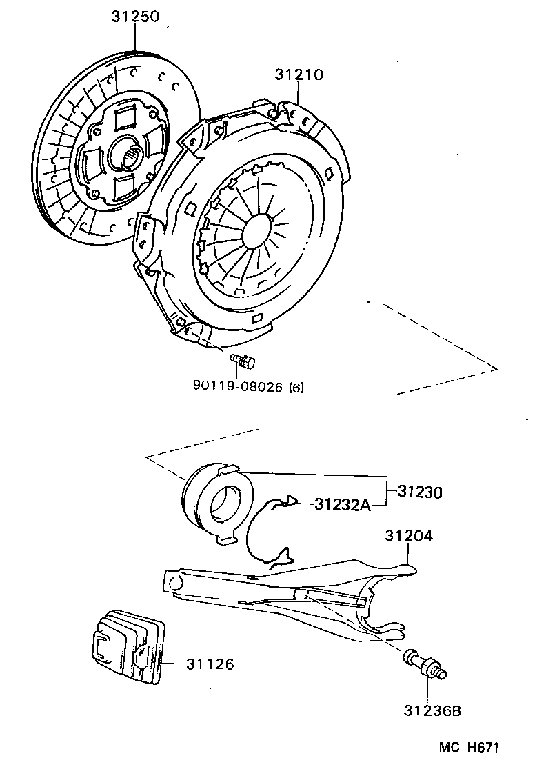 Clutch & Release Fork