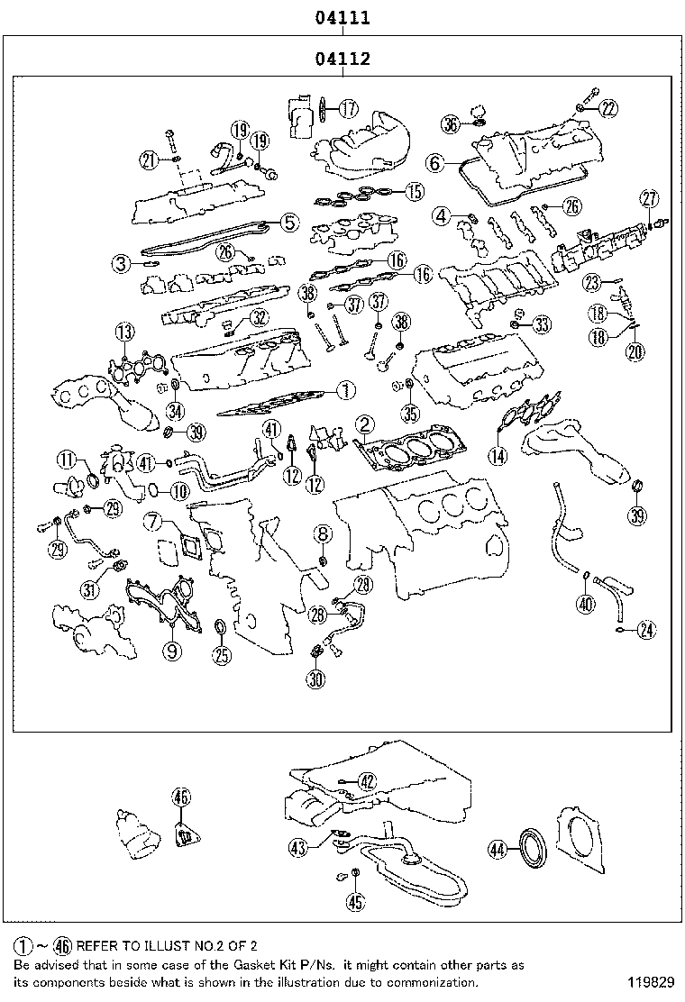 Engine Overhaul Gasket Kit