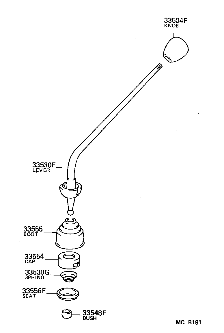 Shift Lever & Retainer