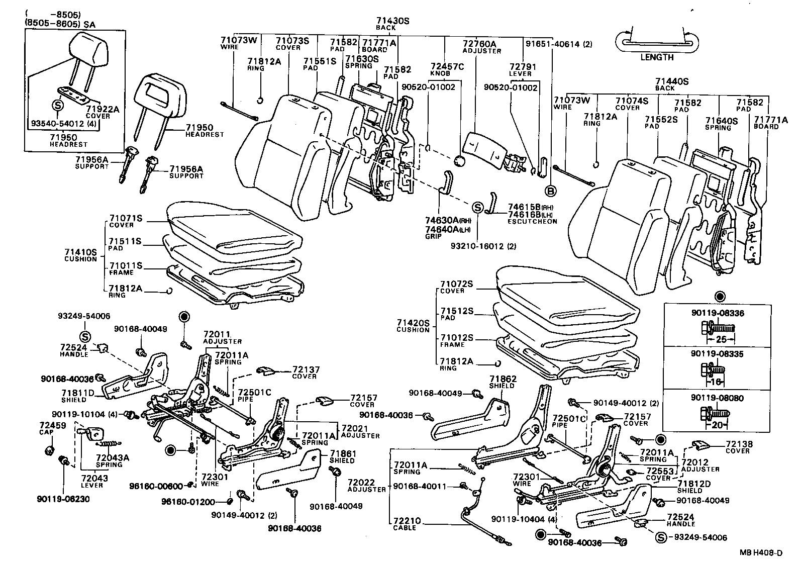 Front Seat & Seat Track