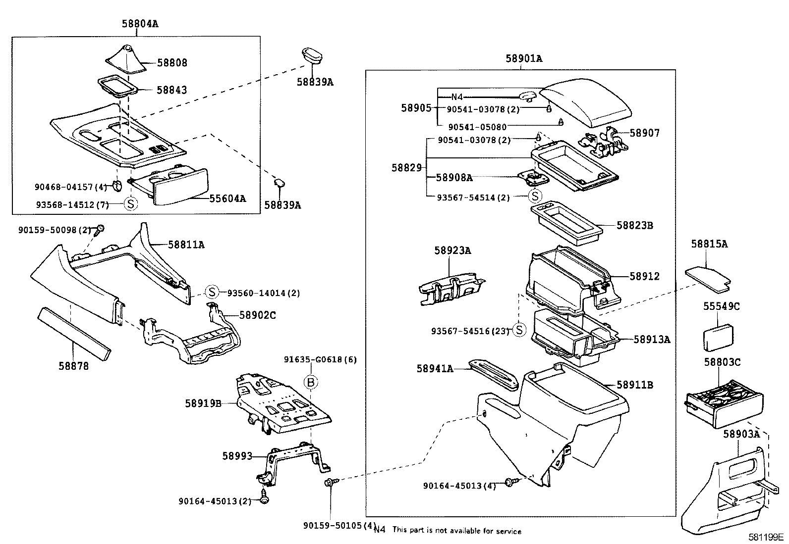 Console Box & Bracket