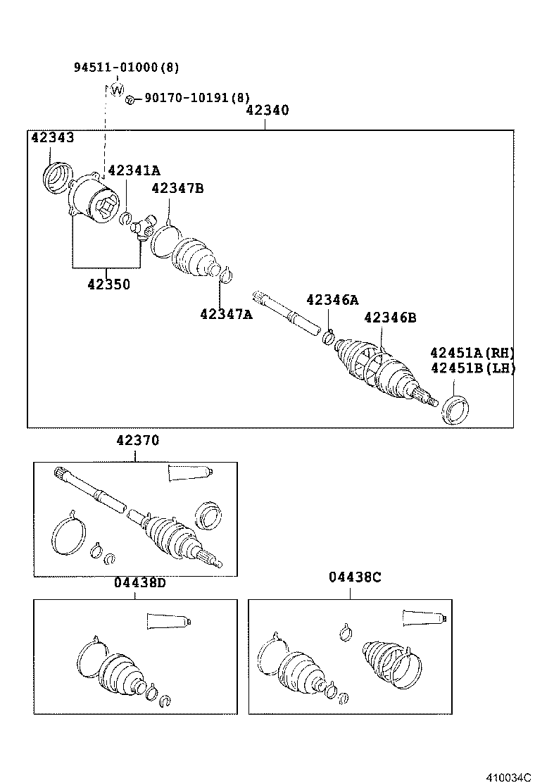 Rear Axle Shaft Hub