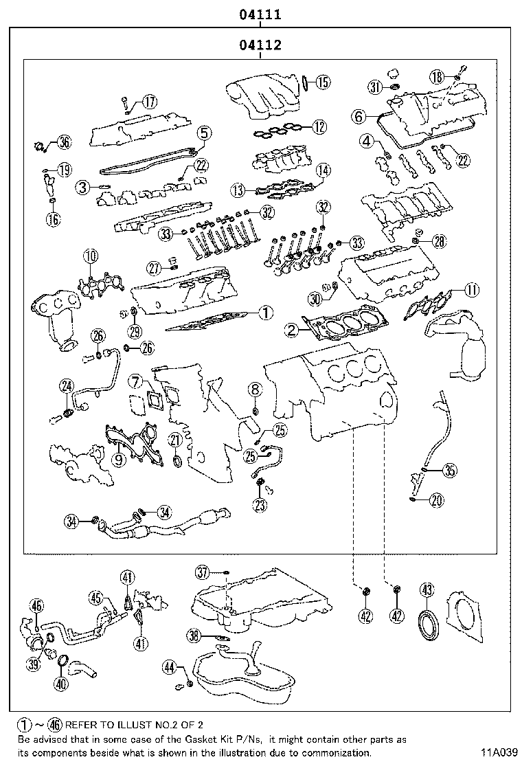 Engine Overhaul Gasket Kit