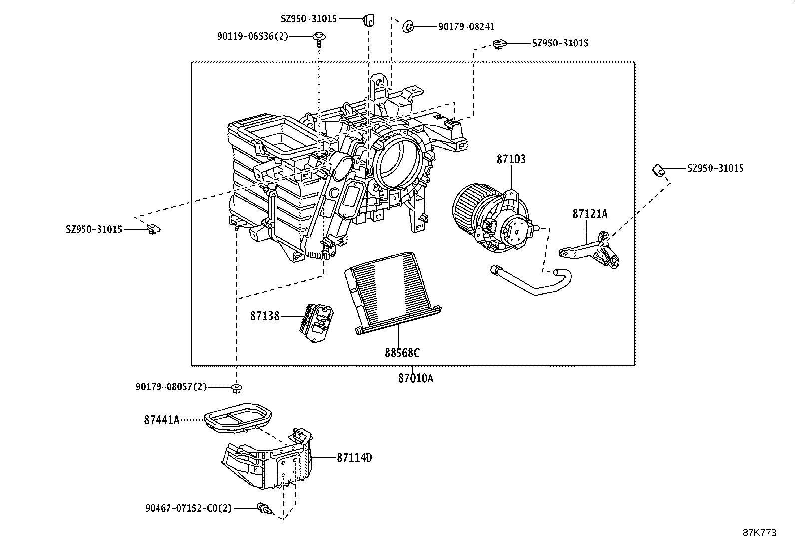 Heating Air Conditioning Heater Unit Blower