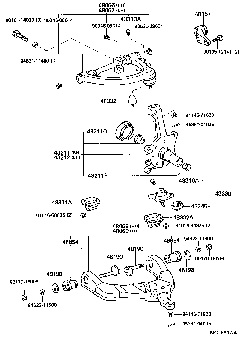 Front Axle Arm Steering Knuckle