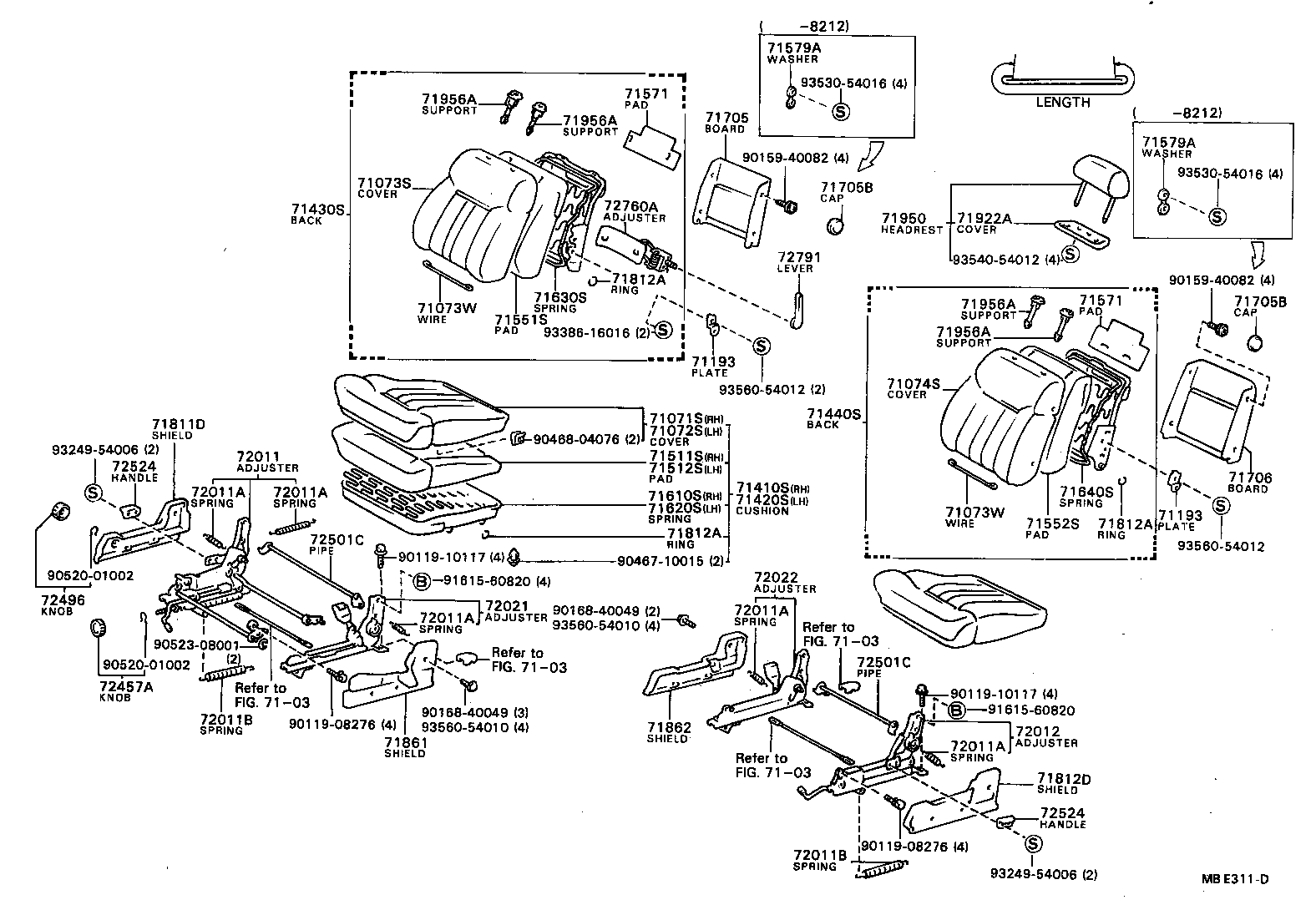 Front Seat & Seat Track