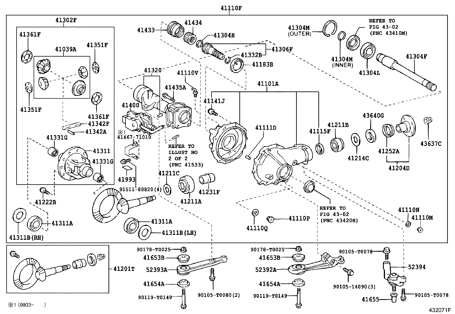 Front Axle Housing & Differential
