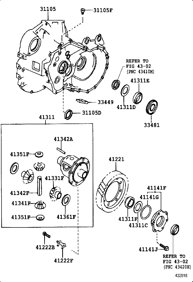 Front Axle Housing & Differential
