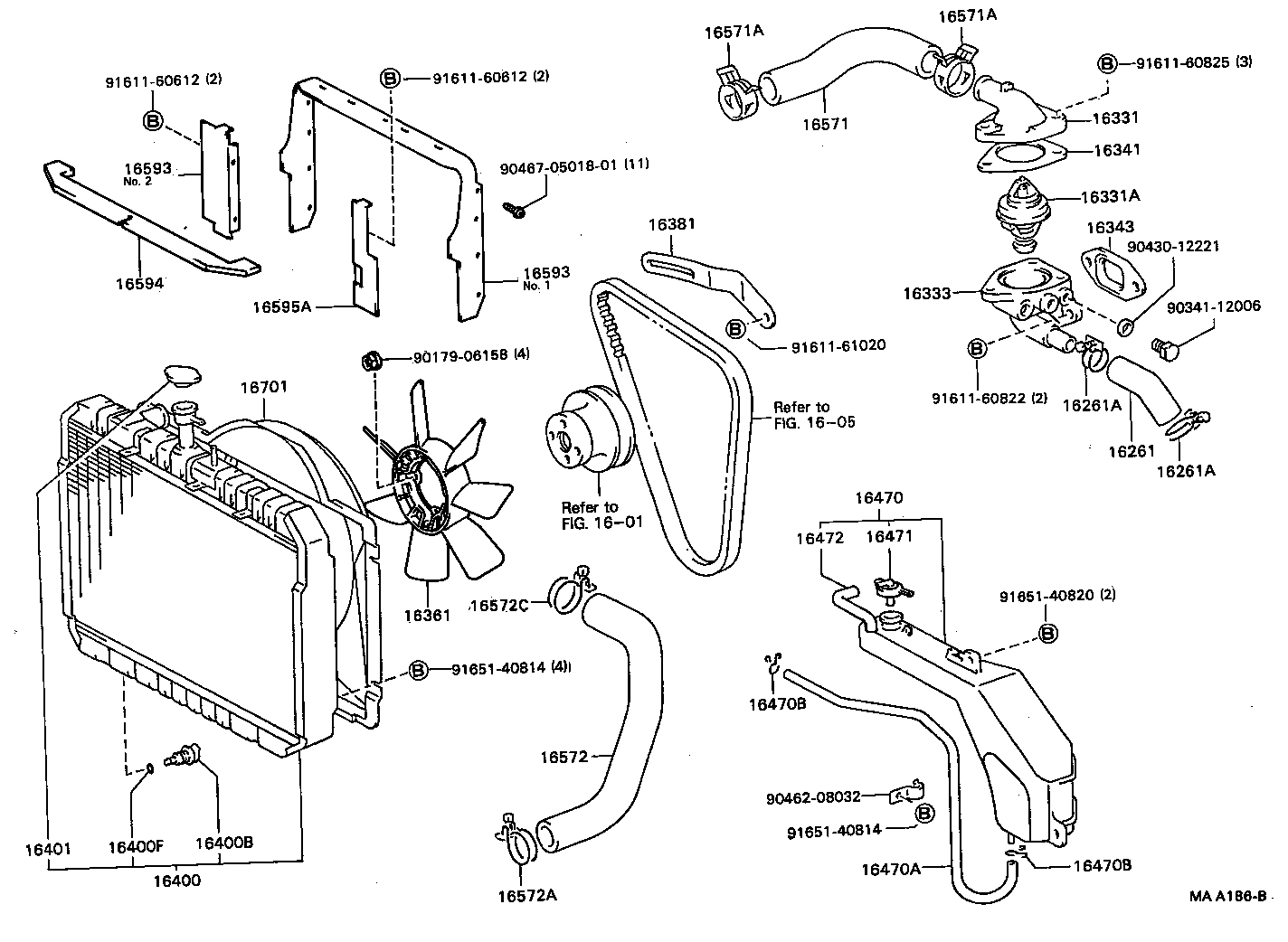 Radiator Water Outlet