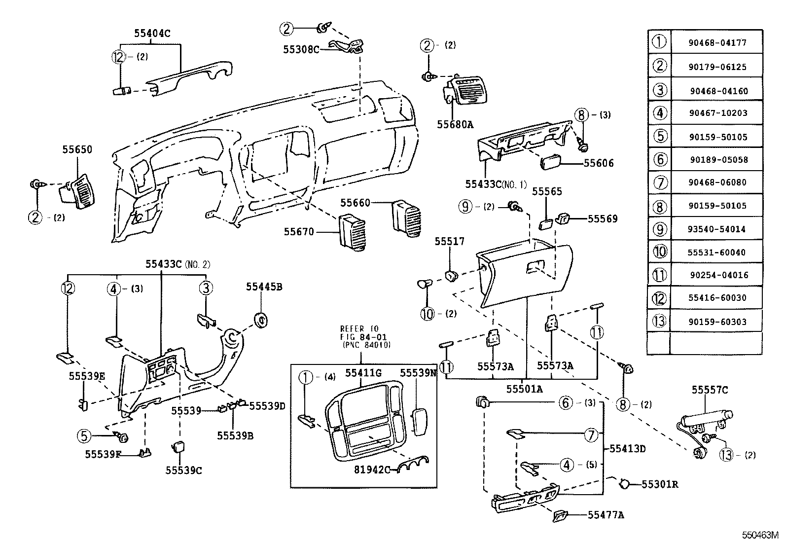 Instrument Panel Glove Compartment