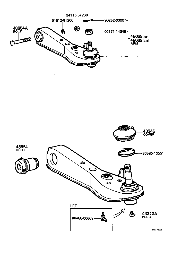 Front Axle Arm Steering Knuckle