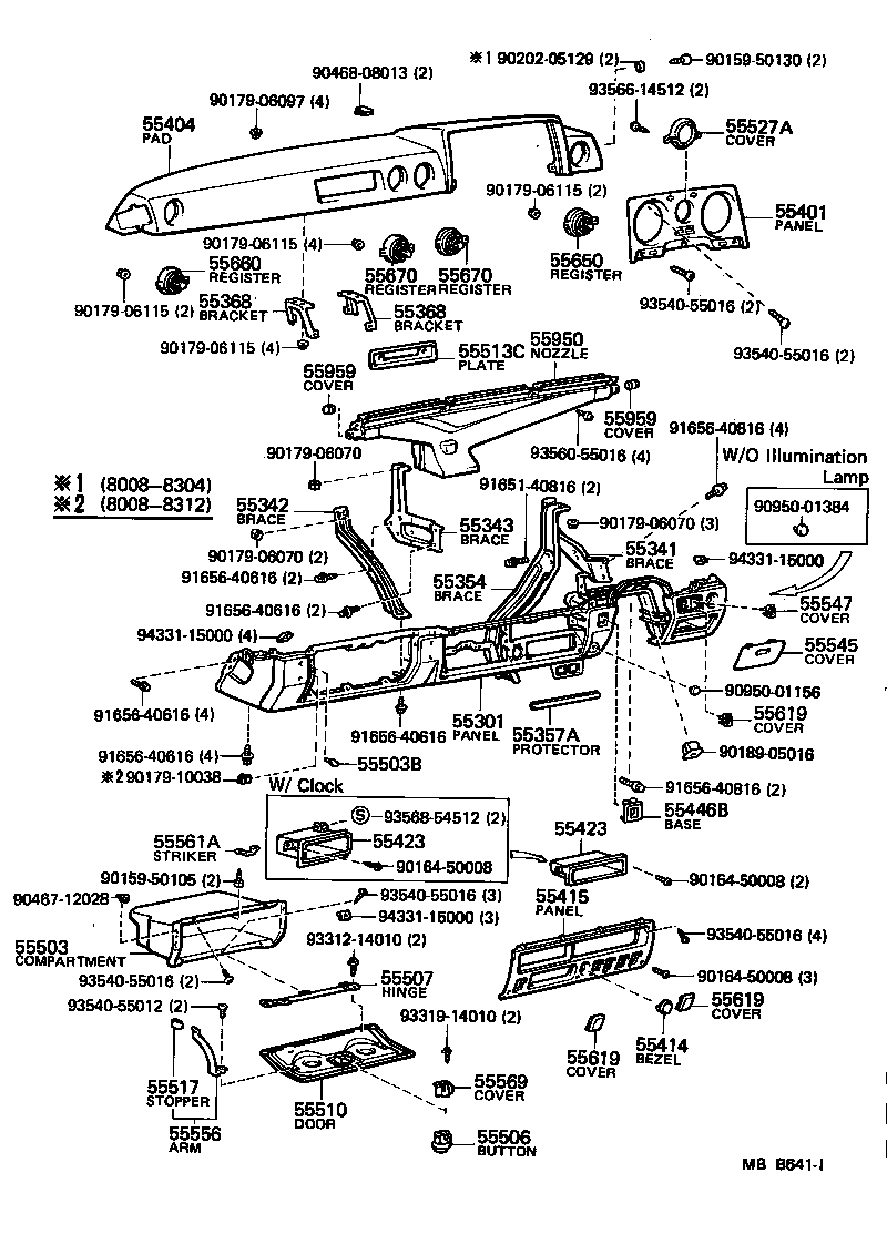 Instrument Panel Glove Compartment