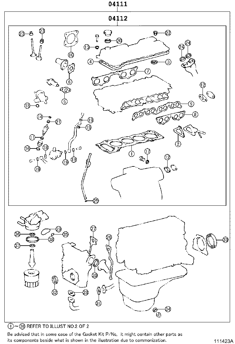 Engine Overhaul Gasket Kit