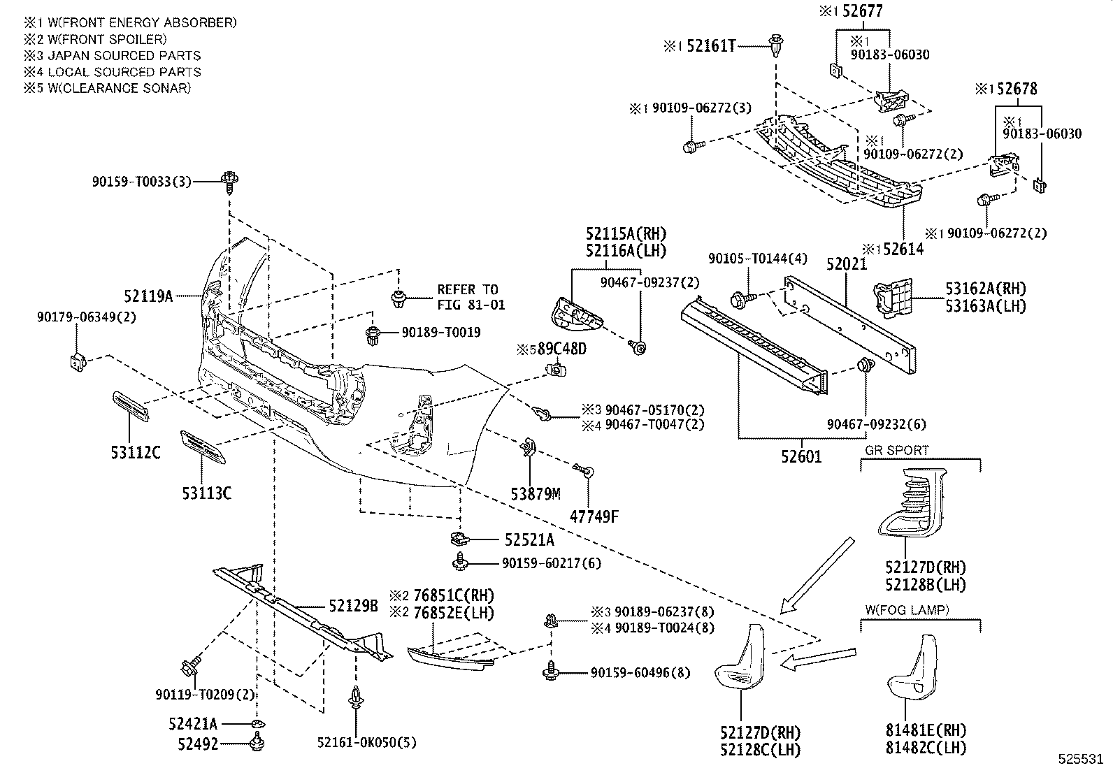 Front Bumper Bumper Stay