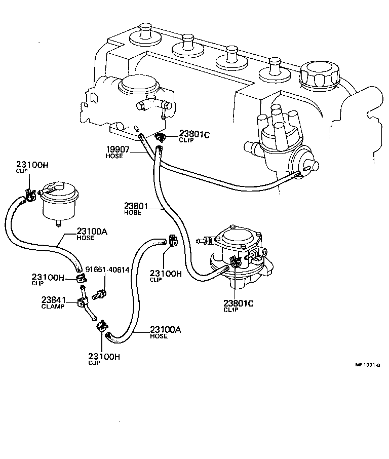 Fuel Pipe Clamp