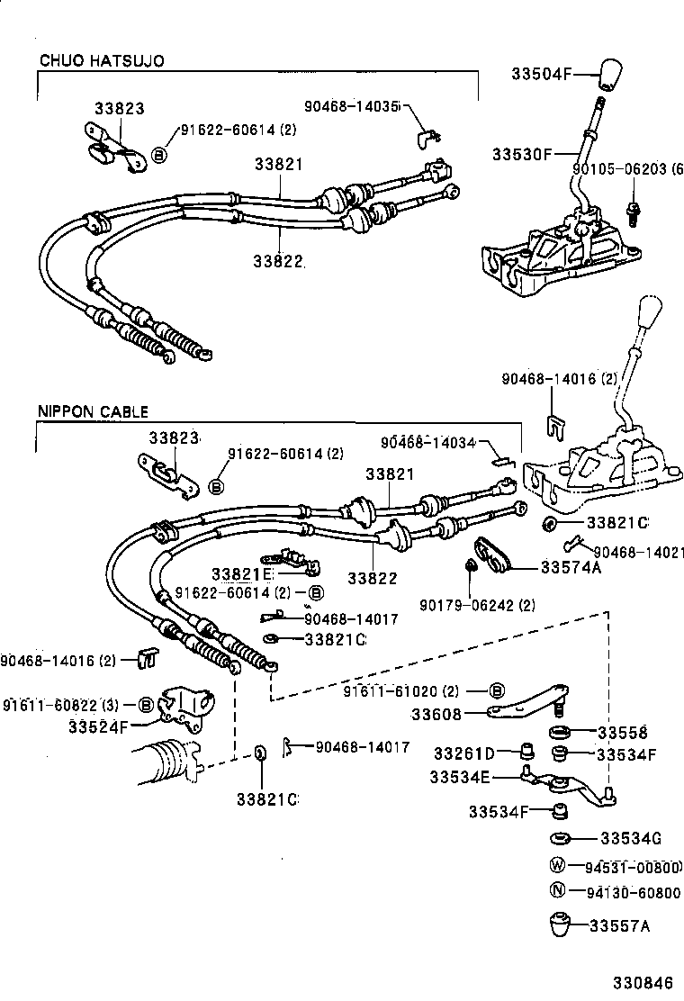 Shift Lever & Retainer