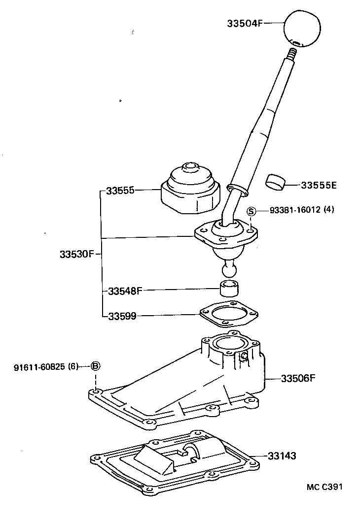 Shift Lever & Retainer