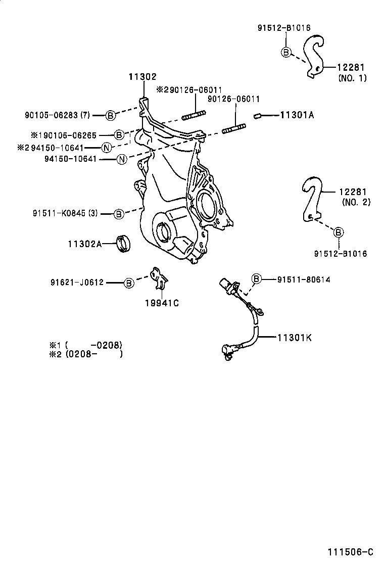 Timing Gear Cover & Rear End Plate