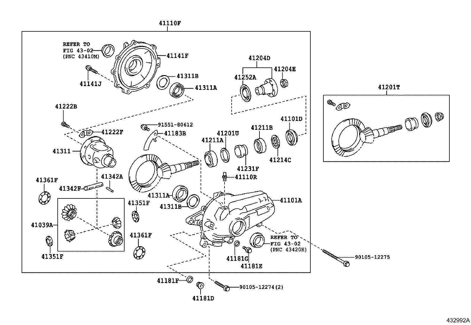 Front Axle Housing & Differential