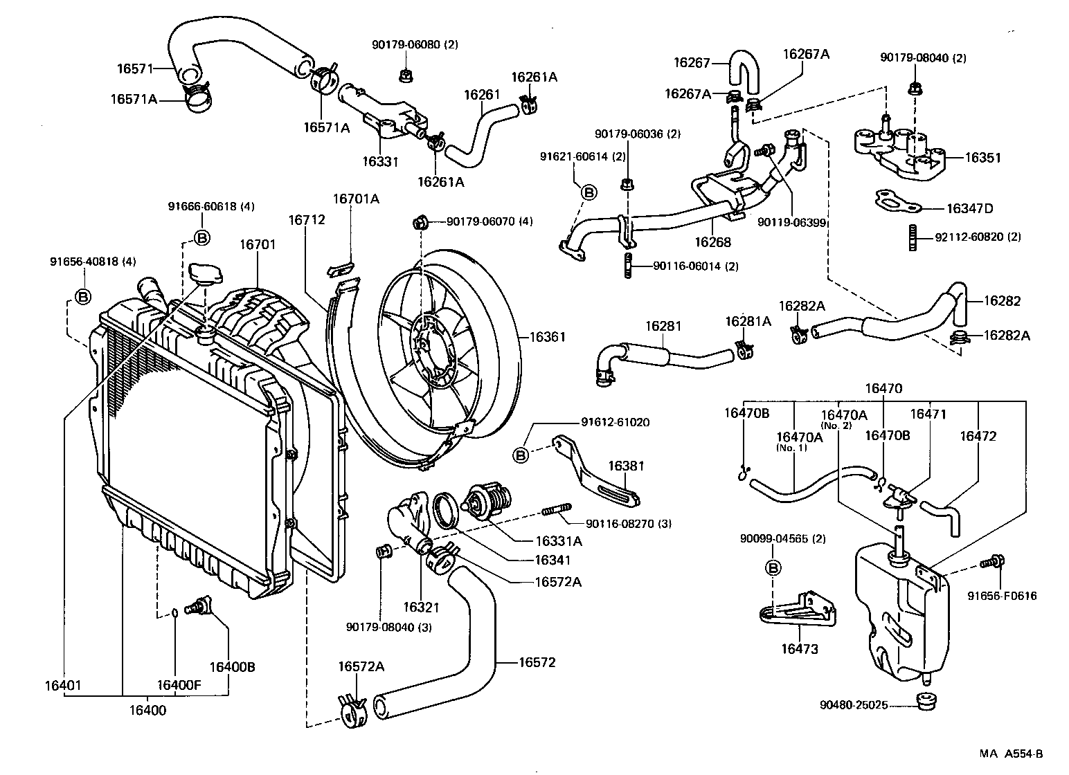 Radiator Water Outlet