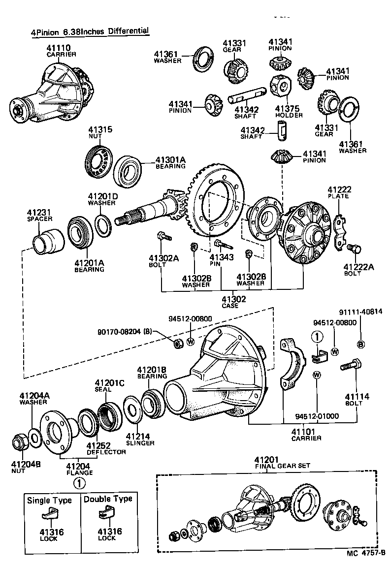 Rear Axle Housing Differential