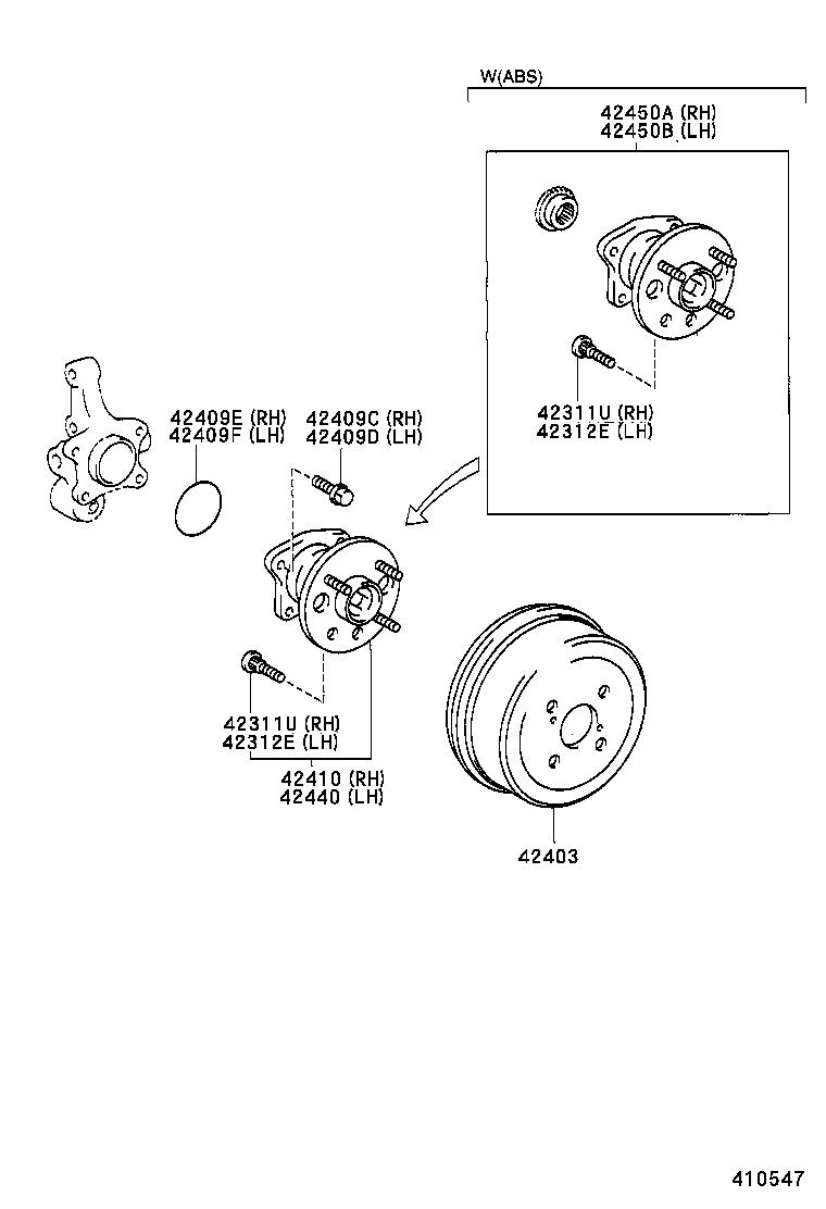 Rear Axle Shaft Hub