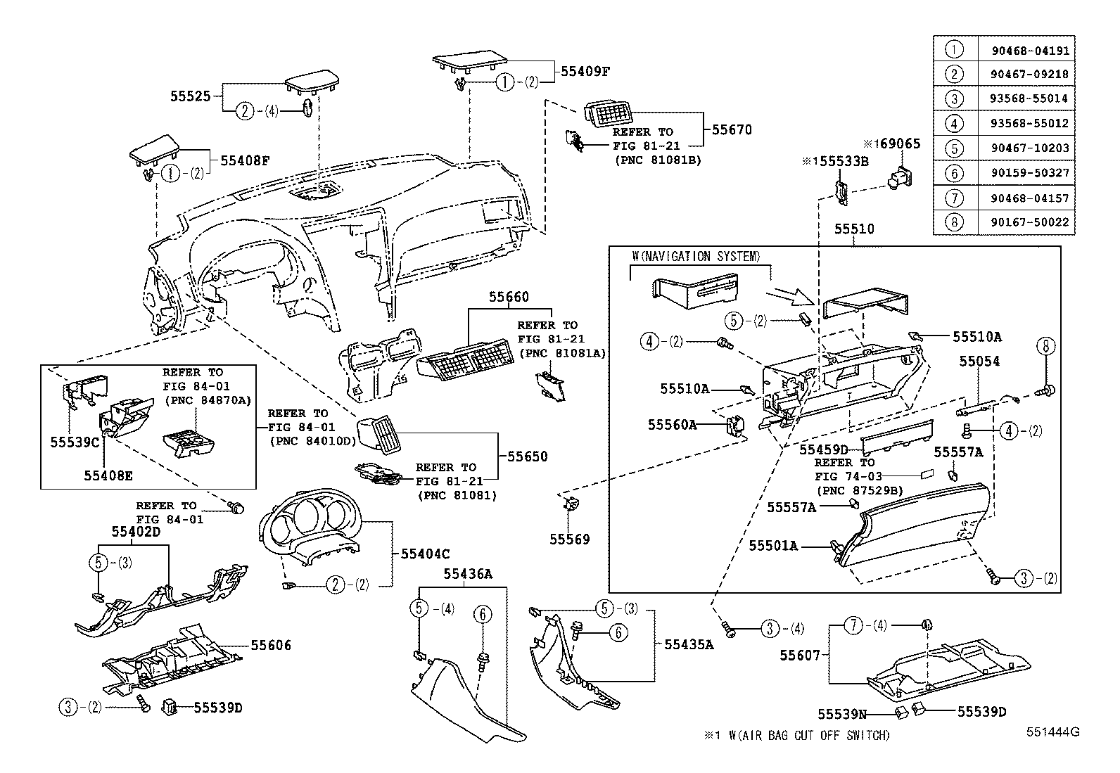 Instrument Panel Glove Compartment