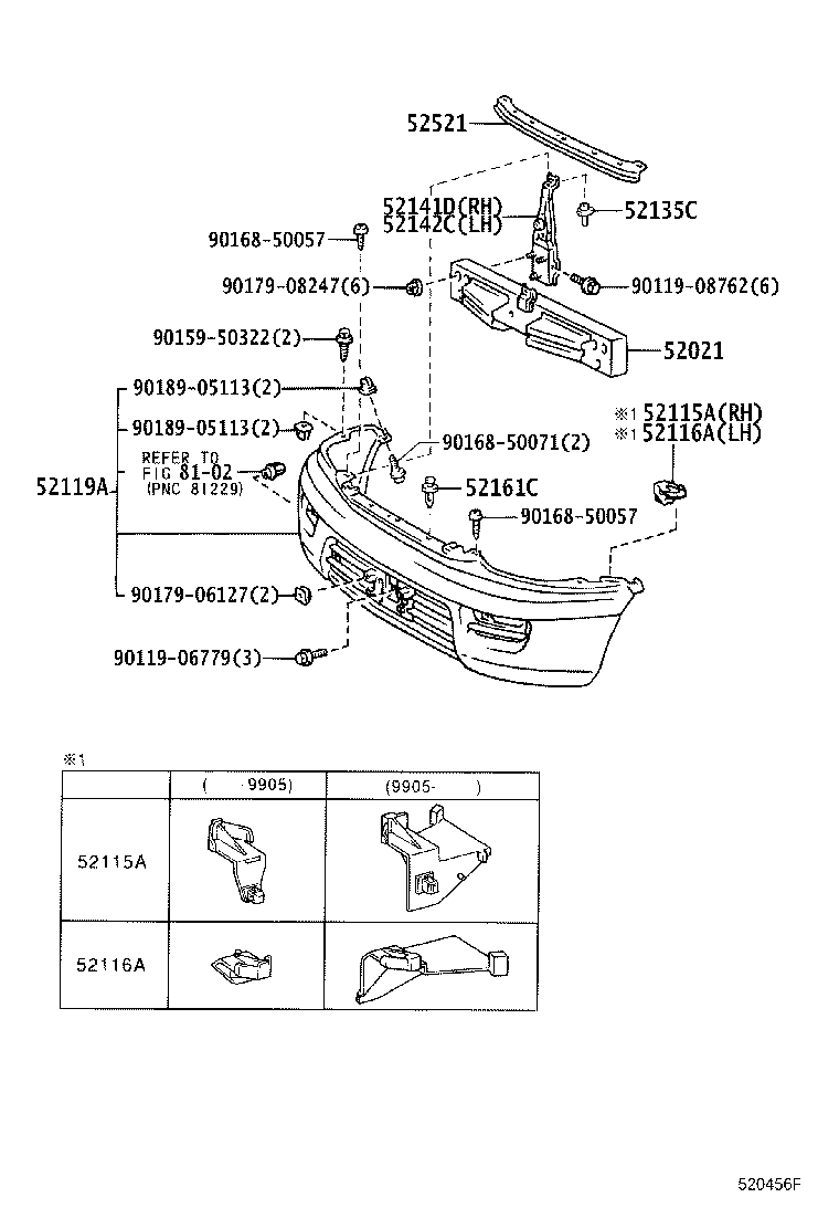 Front Bumper Bumper Stay