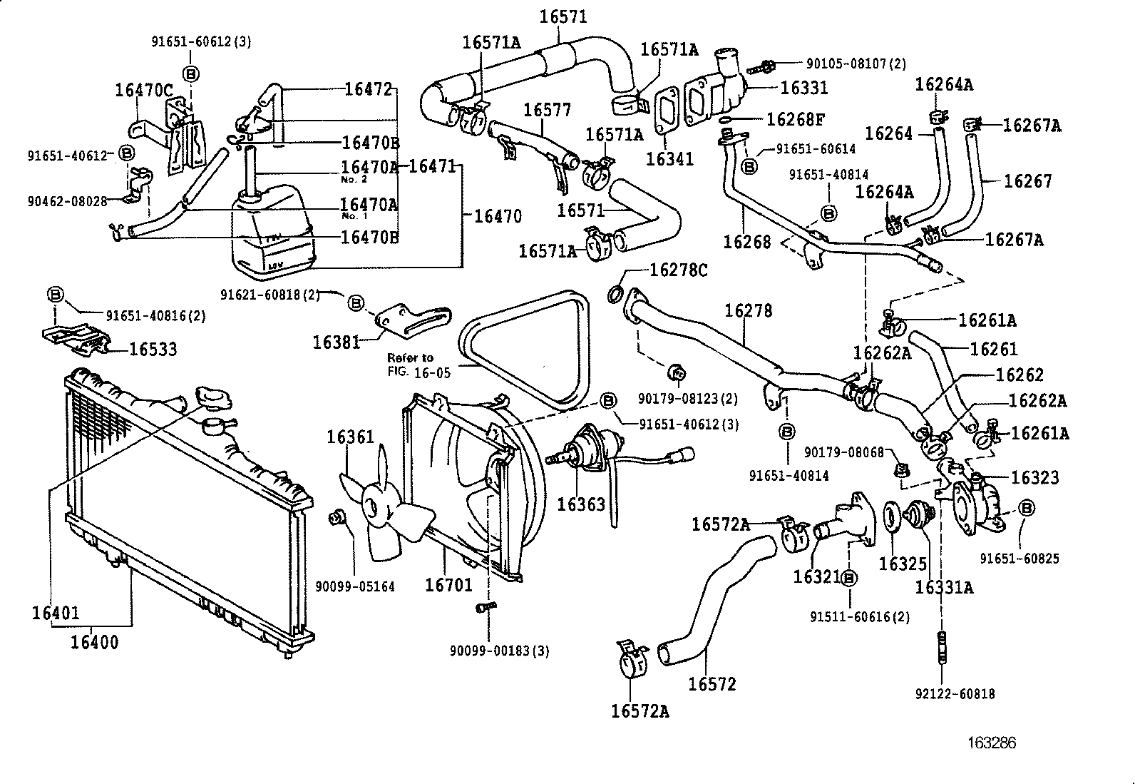 Radiator Water Outlet