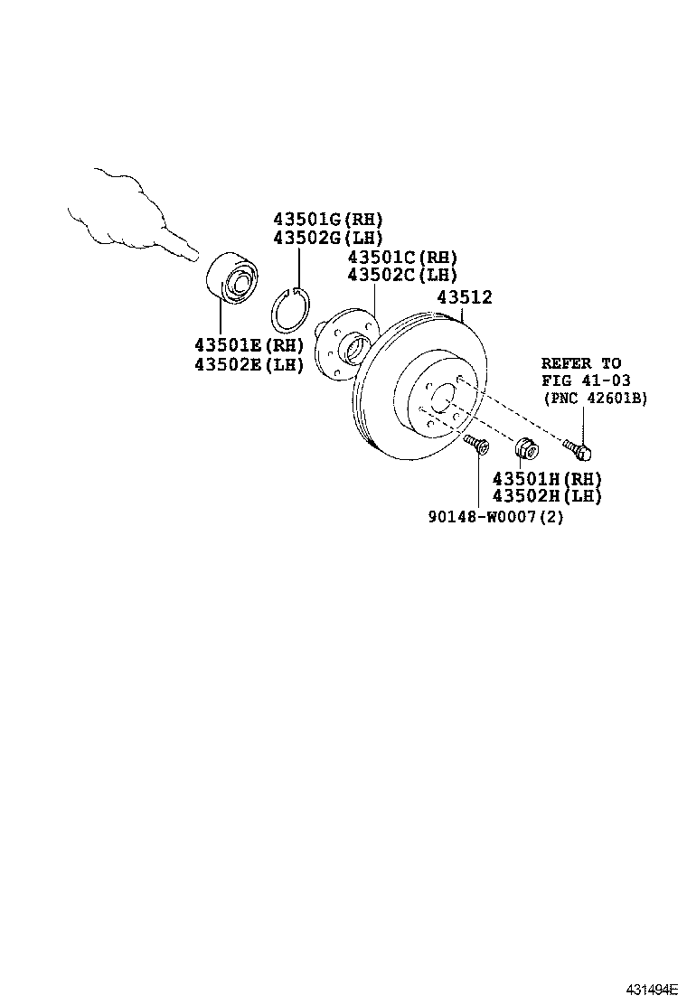 Front Axle Hub