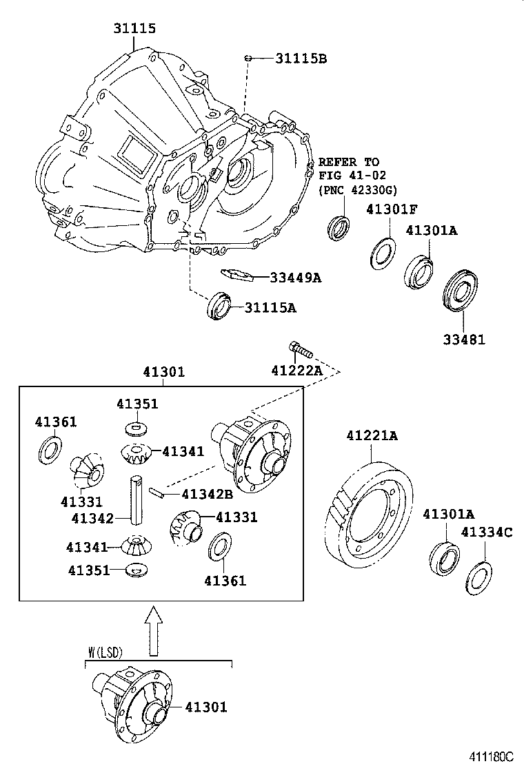 Rear Axle Housing Differential