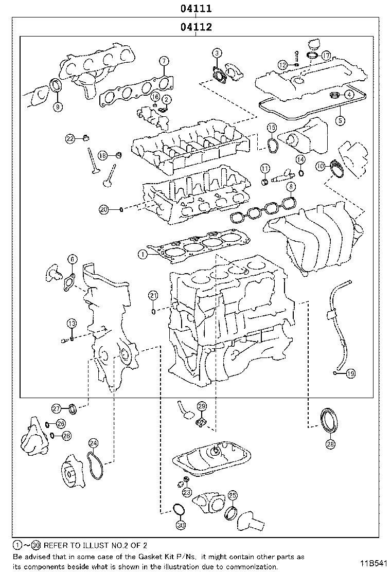 Engine Overhaul Gasket Kit