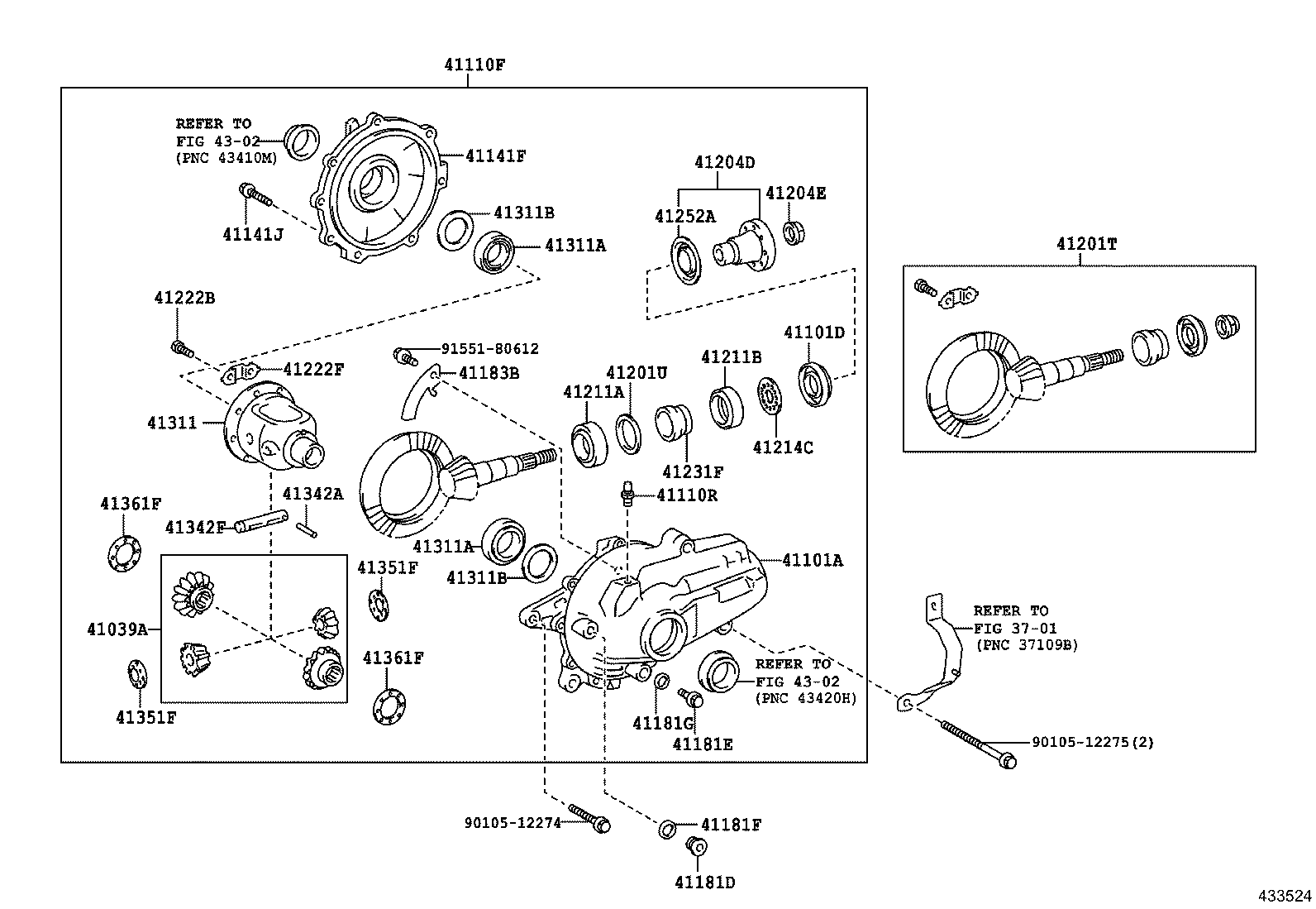 Front Axle Housing & Differential