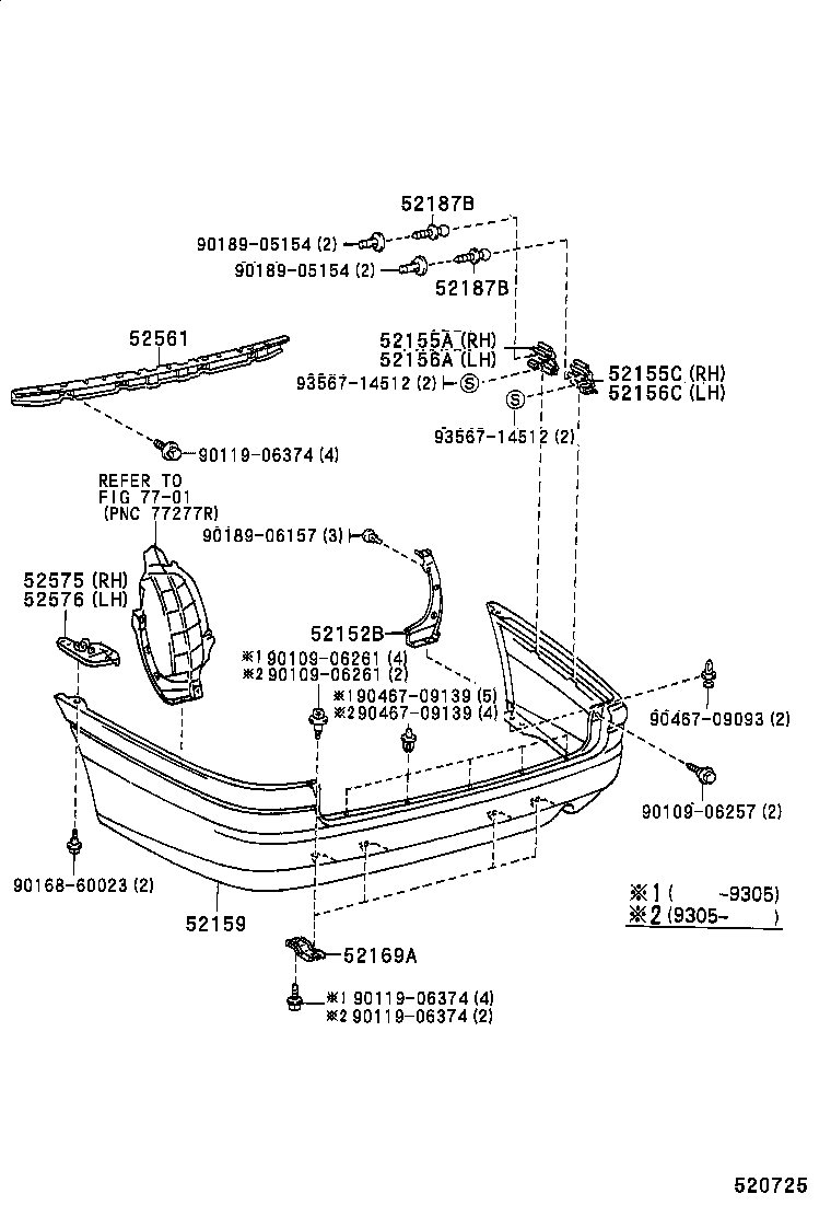 Rear Bumper & Bumper Stay