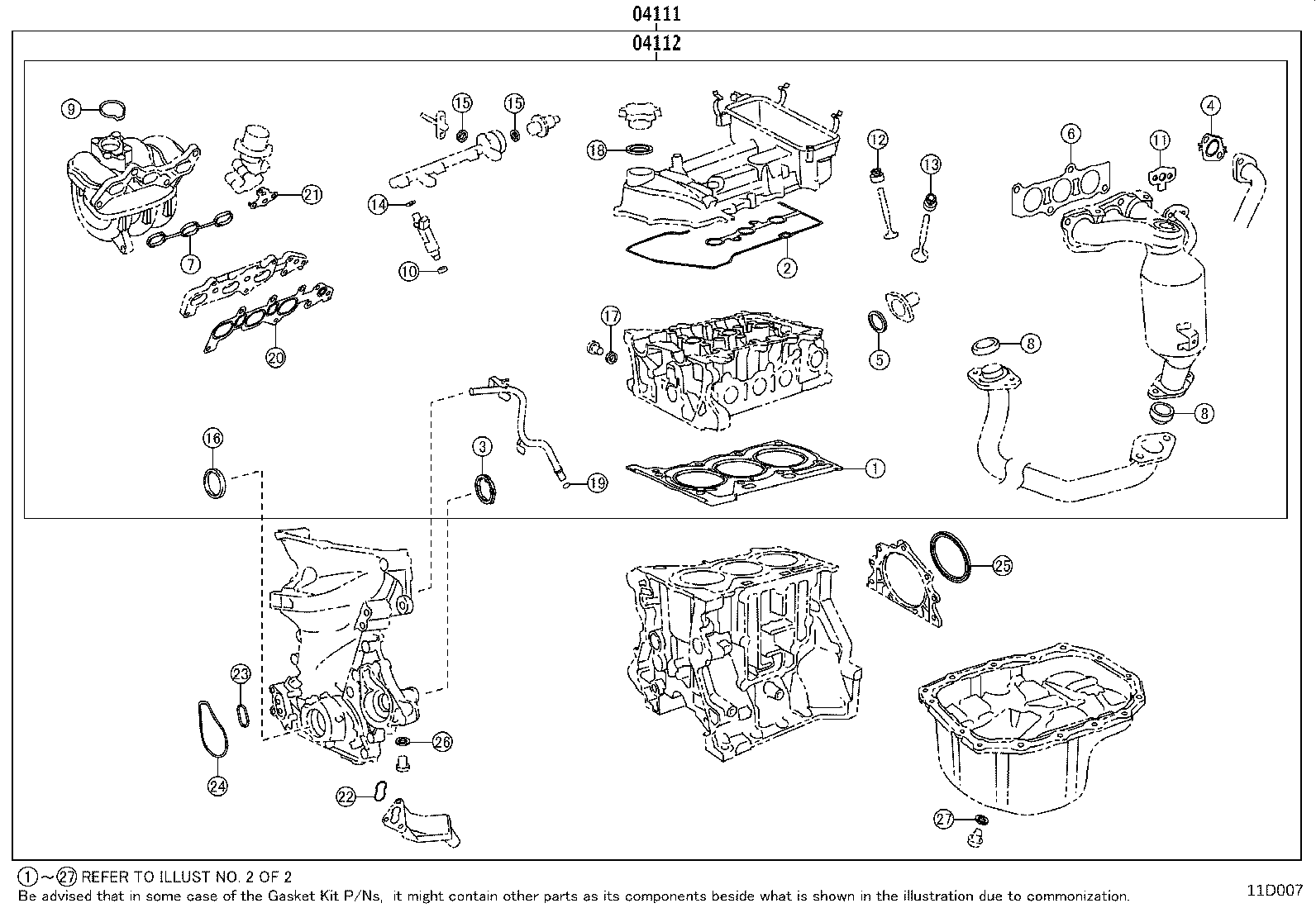 Engine Overhaul Gasket Kit