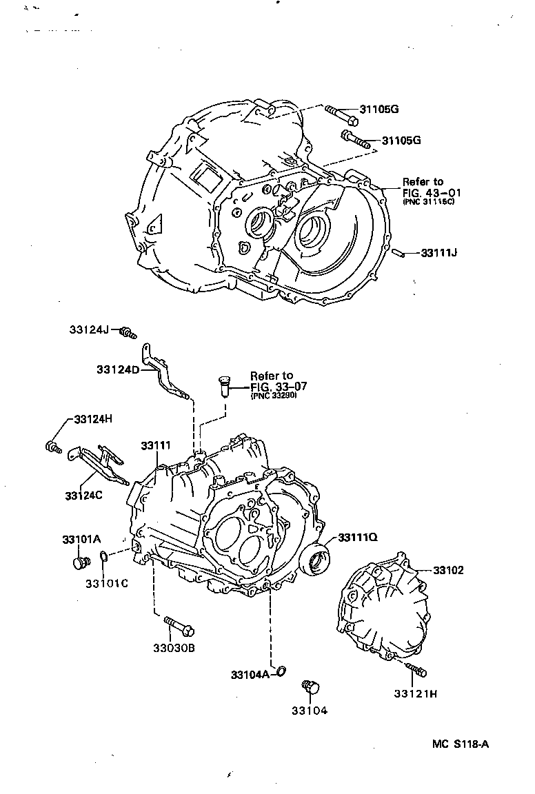 Clutch Housing + Transmission Case