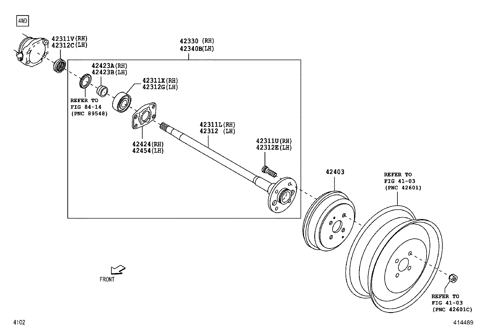 Rear Axle Shaft Hub