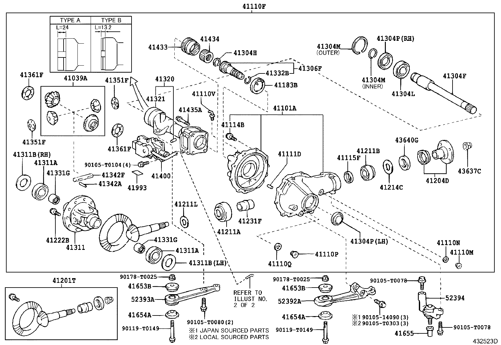 Front Axle Housing & Differential
