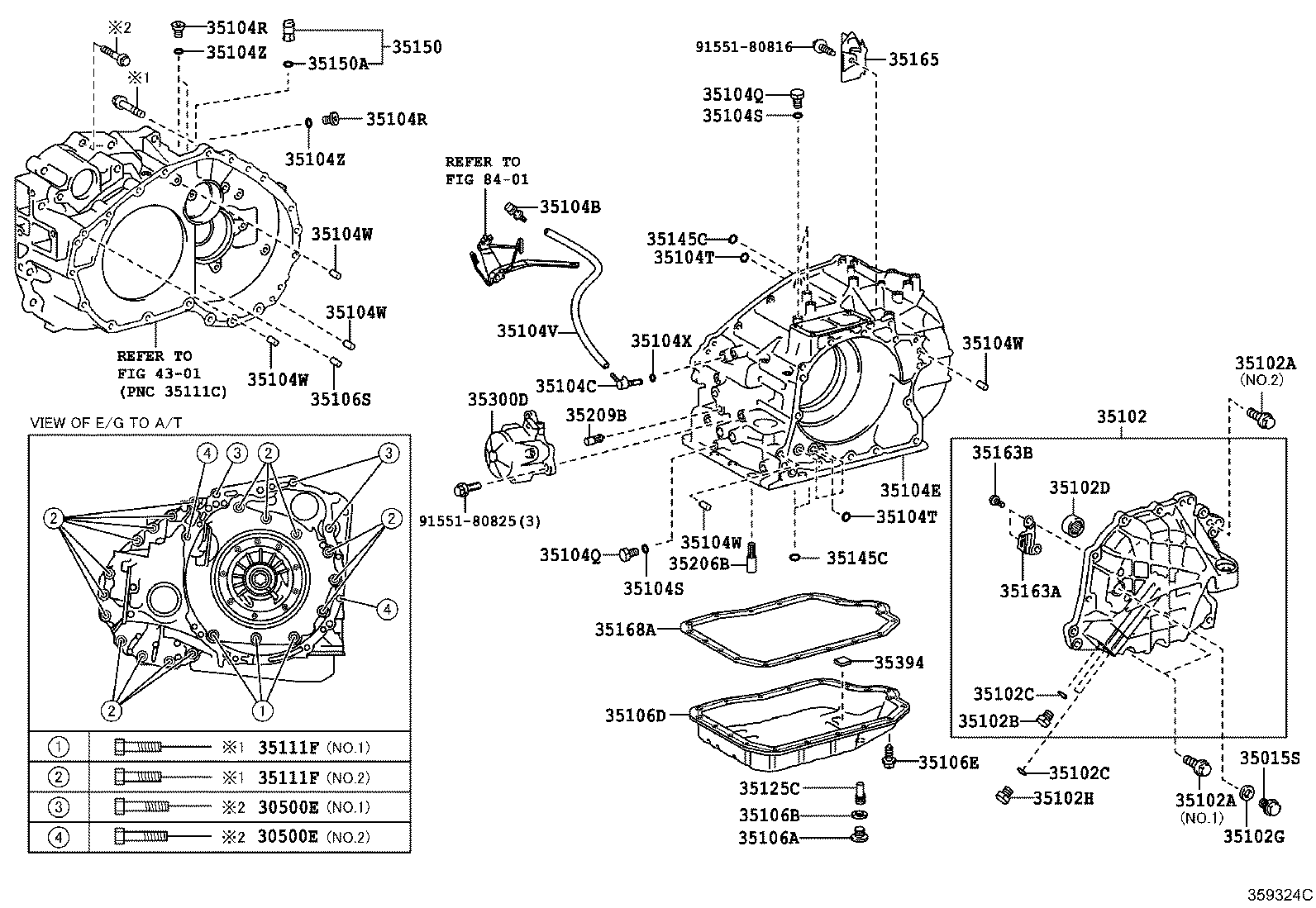 Transmission Case & Oil Pan