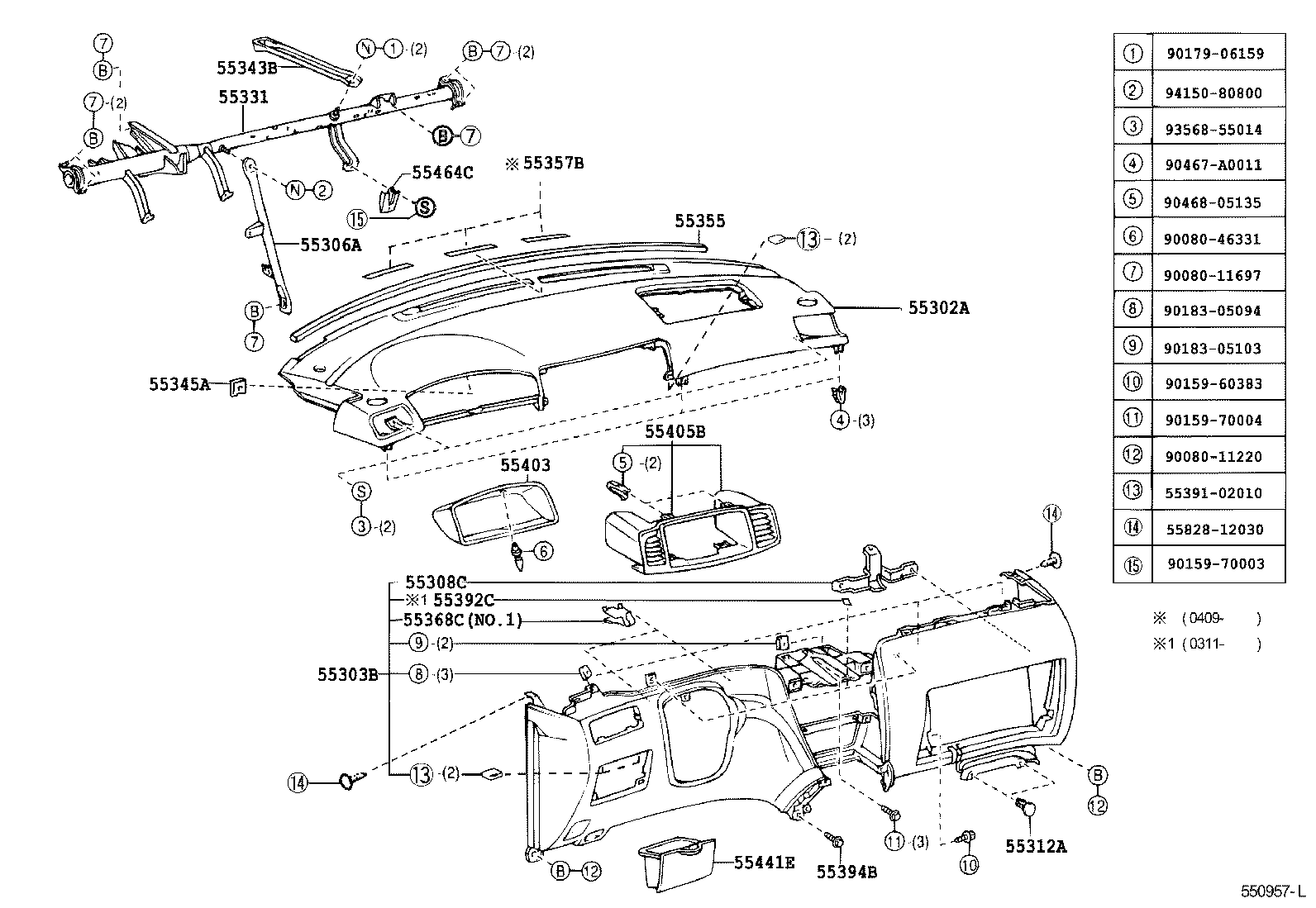 Instrument Panel Glove Compartment