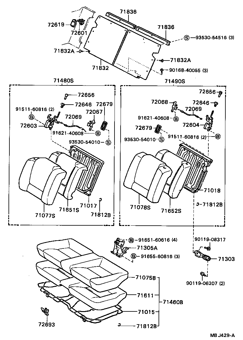 Rear Seat & Seat Track