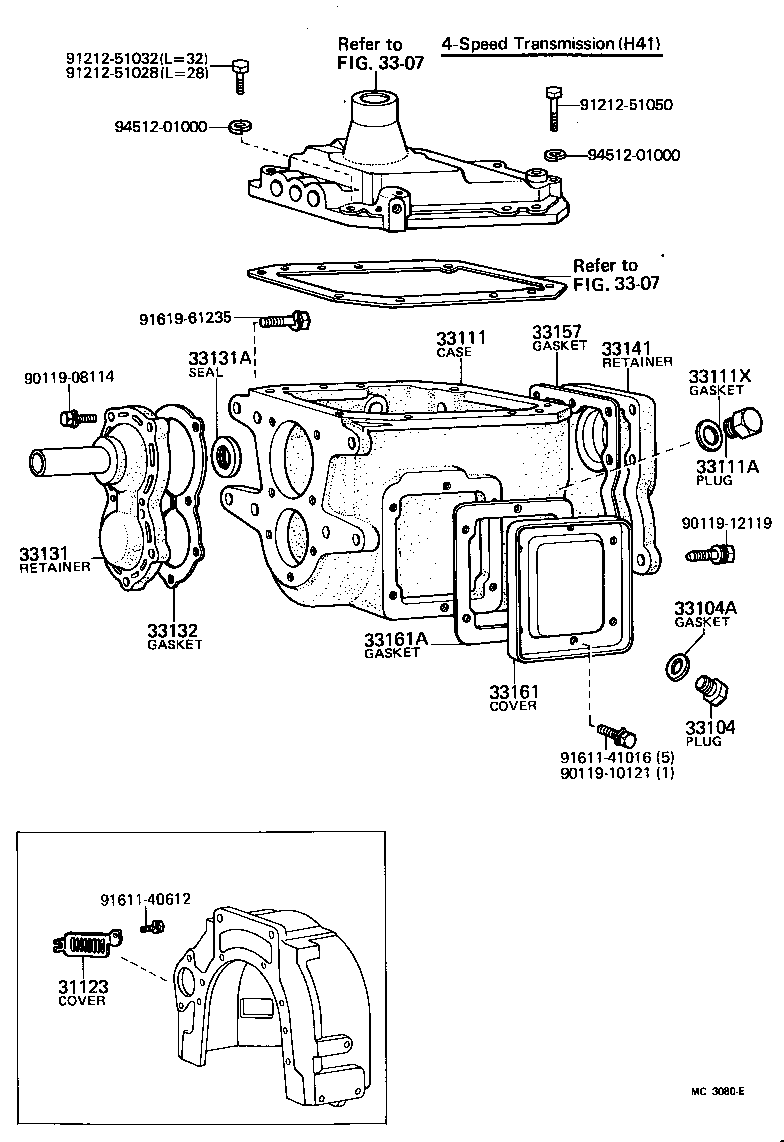 Clutch Housing + Transmission Case