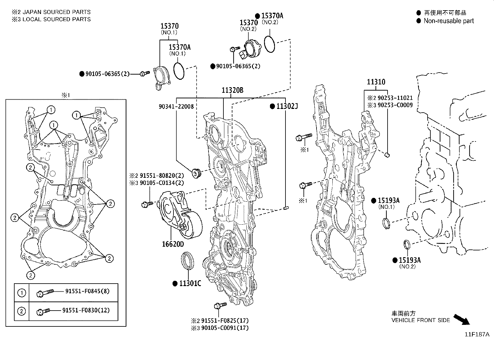 Timing Gear Cover & Rear End Plate