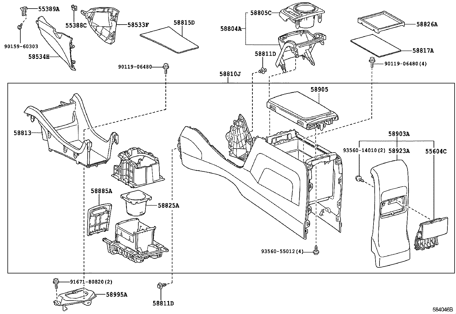 Console Box & Bracket