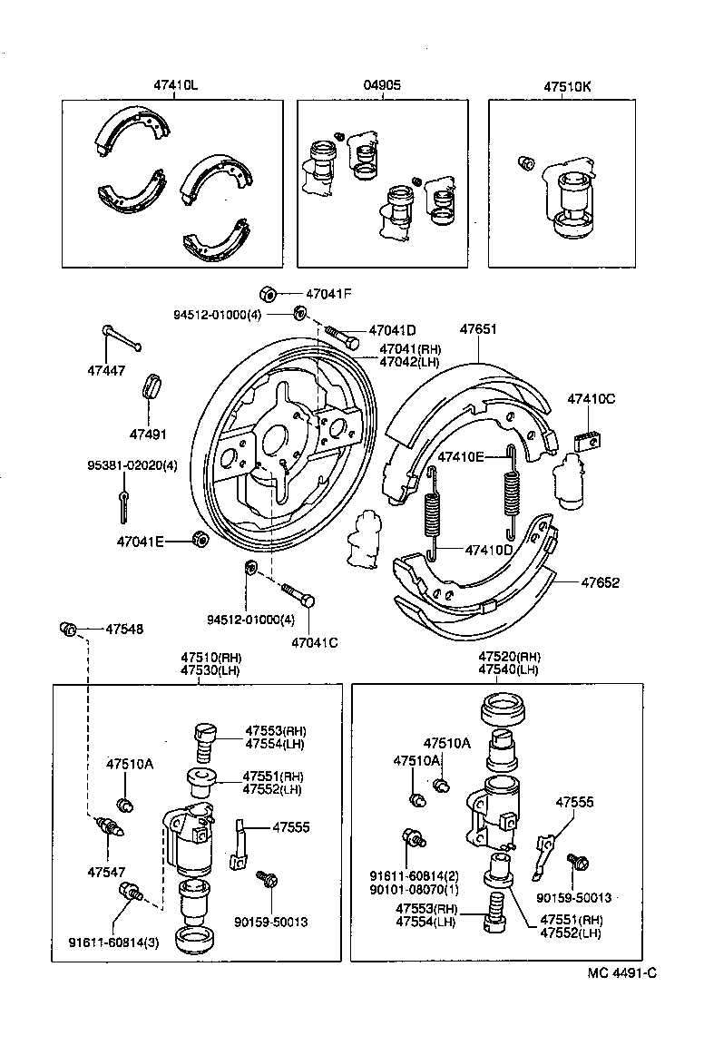 Front Drum Brake Wheel Cylinder